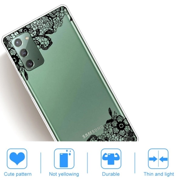 Deco Samsung Galaxy Note 20 cover - Sort Black