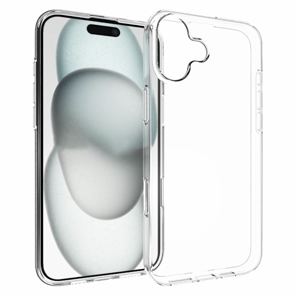 Erittäin ohut läpinäkyvä kotelo iPhone 16 Plus Transparent