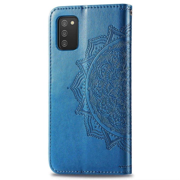 Mandala Samsung Galaxy A02s Flip tapauksessa - Sininen Blue