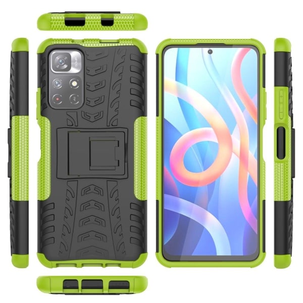 Offroad Etui Xiaomi Redmi Note 11 / Poco M4 Pro 5g - Grøn Green