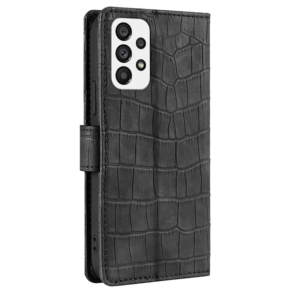 Croco Samsung Galaxy A73 cover - Sort Black