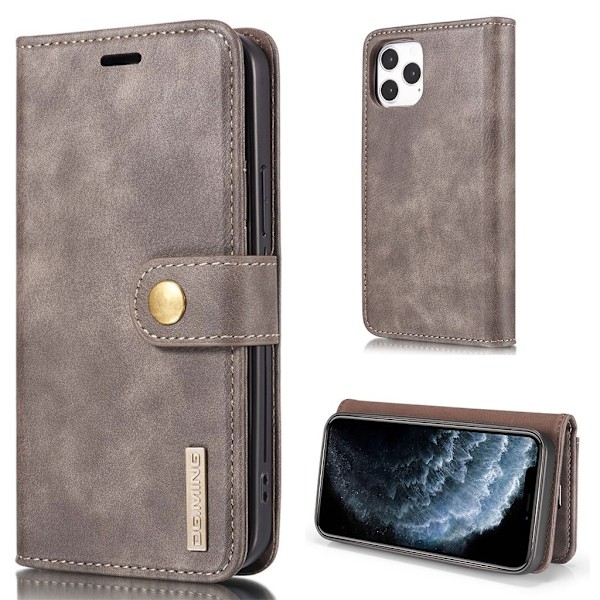 DG.Ming iPhone 13 2-in-1 Lompakko Suojakotelo - Kahvi Brown