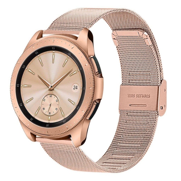 Samsung Galaxy Watch (46mm) milanese rustfrit stål Urrem - Rødgu Pink
