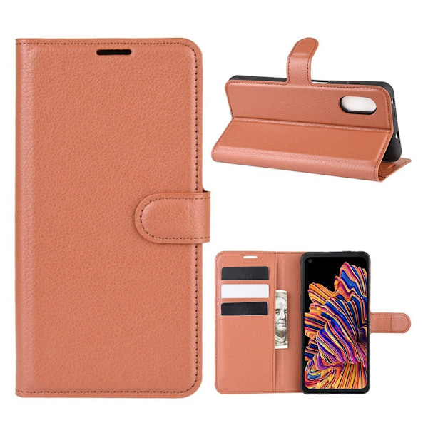 Classic Samsung Galaxy Xcover Pro fodral - Brun Brun