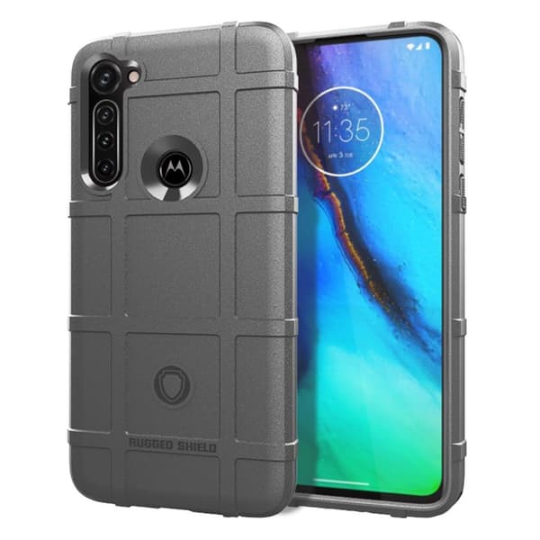 Rugged Shield Motorola Moto G Stylus skal - Silver/Grå Silvergrå