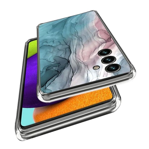 Marmordesign Samsung Galaxy A05s deksel - Style I Pink