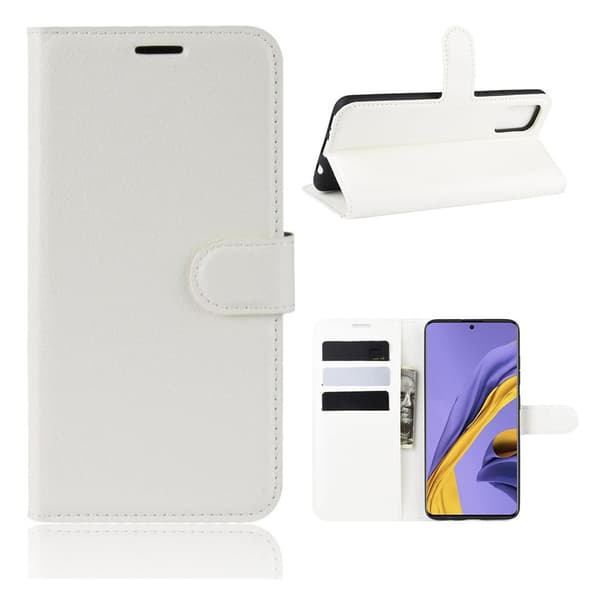 Classic Samsung Galaxy A51 flip case - Hvit White