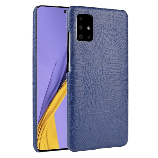 Croco deksel - Samsung Galaxy A71 - Mørke Blå Blue
