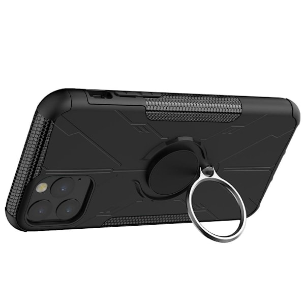 Kickstand-skydd med magnetisk platta för iPhone 11 Pro Max - Svart Svart