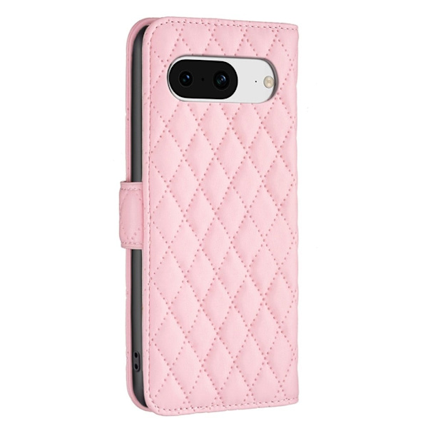 Rhombus mat Google Pixel 8 flip etui - Pink Pink