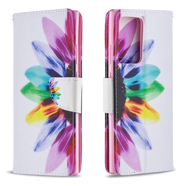 Wonderland Samsung Galaxy Note 20 Ultra Flippetui - Farget Blomst Multicolor