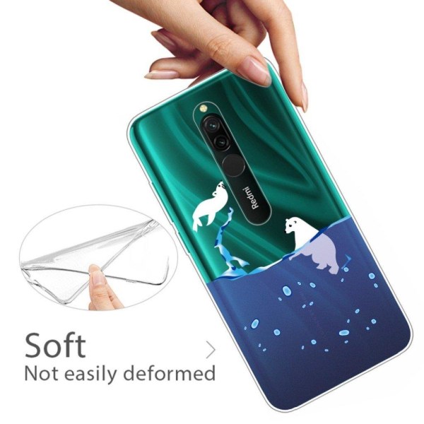 Deco Xiaomi Redmi 8 skal - Simmande Björn Blå