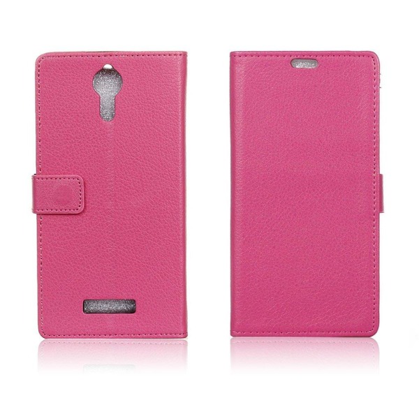 Acer Liquid Zest Plus lychee fiber läderfodral - Varm rosa Rosa