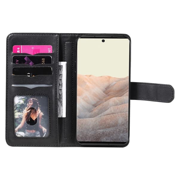 10-slot Pung Etui til Google Pixel 6 Pro - Sort Black