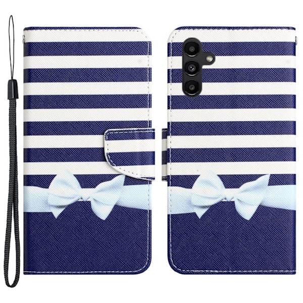 Wonderland Samsung Galaxy A24 4G Läppäkotelo - Bowknot Blue
