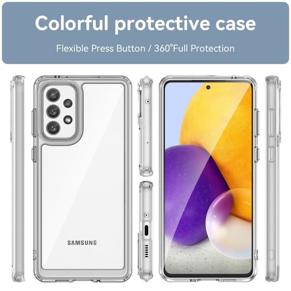 Samsung Galaxy A73 smart akryl cover - Transparent Transparent