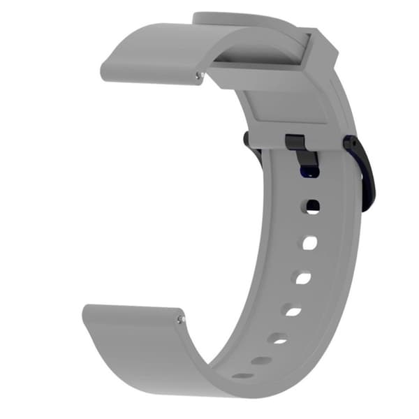 Amazfit Bip 20mm klockband av silikon - Grå Silvergrå