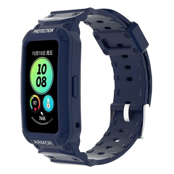 Huawei Band 8 / 7 / 6 rem med skyddshölje - Mörkblå Blå