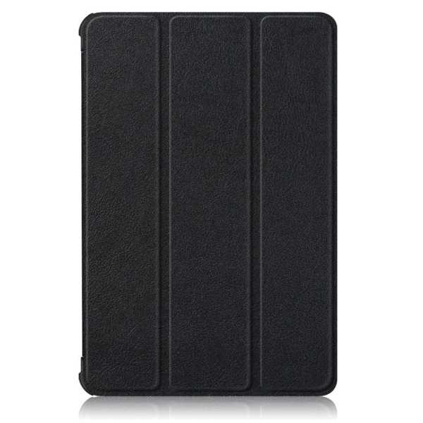 Kolminkertainen nahkainen jalusta kotelo Huawei MatePad T10 - Musta Black