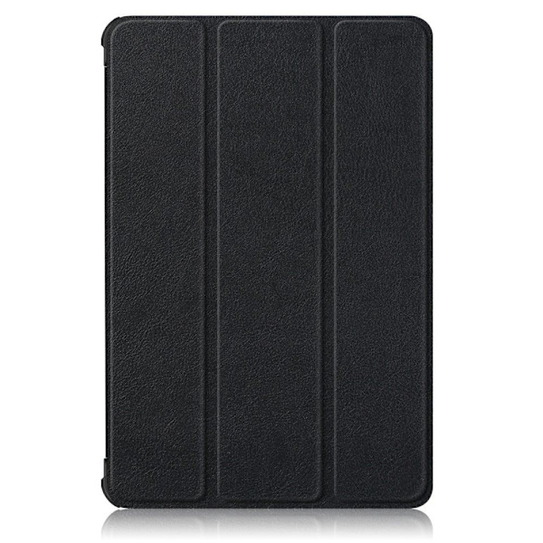 Tri-fold läderfodral för Huawei MatePad T10 - Svart Svart