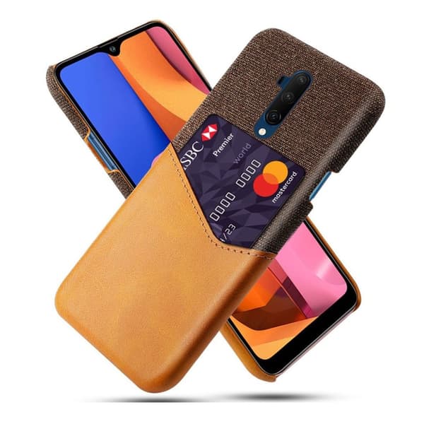 Bofink Oneplus 7t Pro-Kort Deksel - Brun Brown