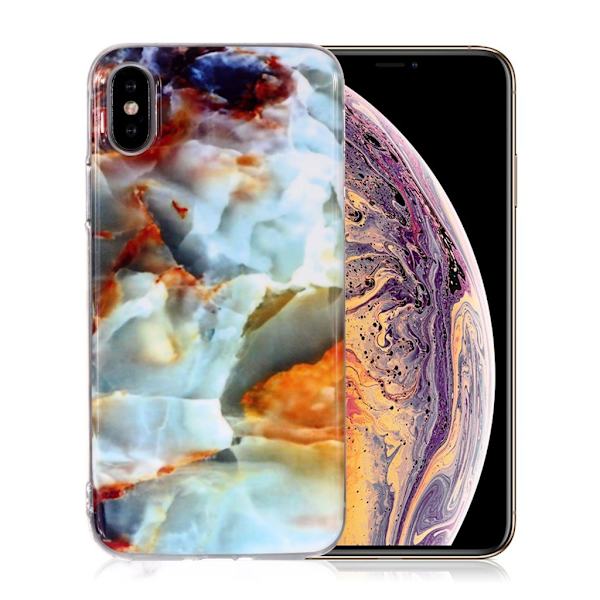 Marmormotiv iPhone Xs Max skal - Stil N multifärg