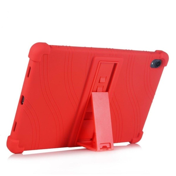 Lenovo Tab P11 slide-out stilfuldt kickstand silikone Etui - Rød Red