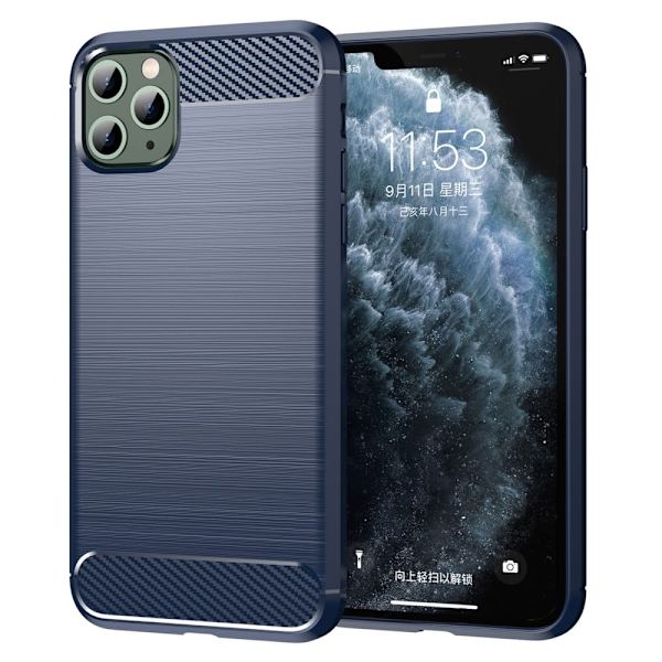 Carbon Flex Suojakotelo iPhone 11 Pro - Sininen Blue