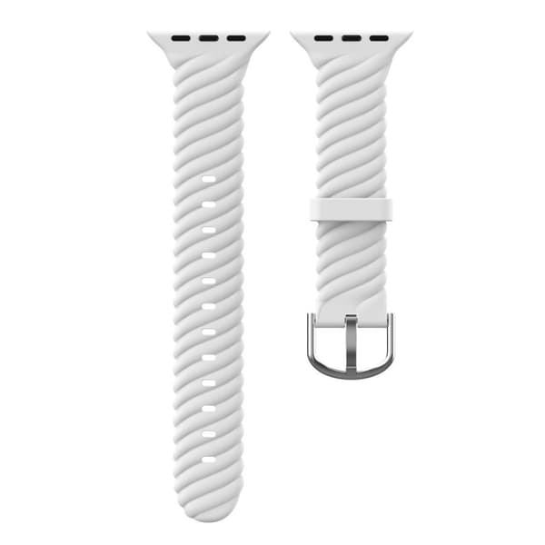 Apple Watch 42mm - 44mm cool twist style silikone urrem - Hvid White