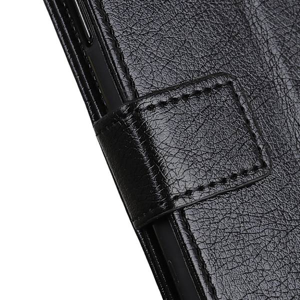 LG G8 ThinQ nappa tekstur etui - Sort Black