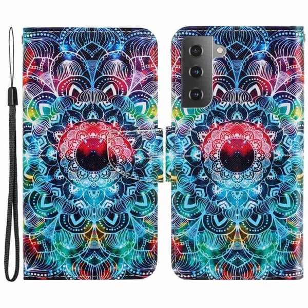 Wonderland Samsung Galaxy S23 Plus Flip Etui - Mandala Multicolor