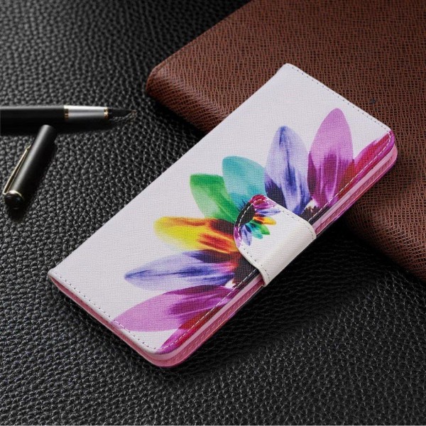 Wonderland Xiaomi Redmi 9 Läppäkotelo - Colorized Flower Multicolor