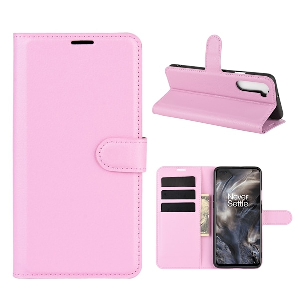 Classic OnePlus Nord flip kuoret - Pinkki Pink
