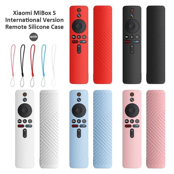 Xiaomi Mi Box S Fjärrkontroll silikonöverdrag - Svart Svart