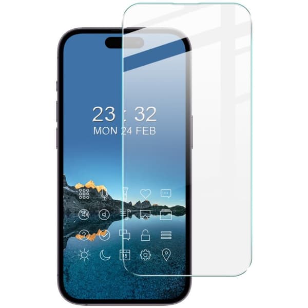 IMAK H iPhone 14 Pro skärmskydd i härdat glas Transparent