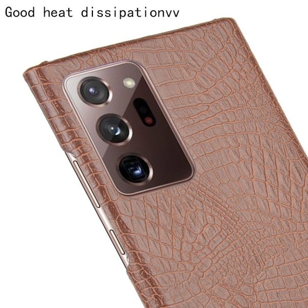 Croco Etui Samsung Galaxy Note 20 Ultra - Brun Brown