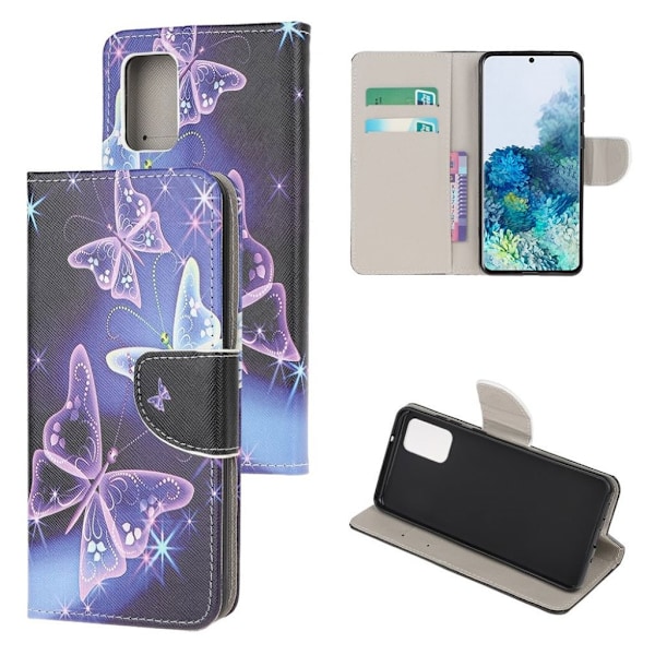 Wonderland Samsung Galaxy S20 etui – Skinnende Sommerfugl Multicolor