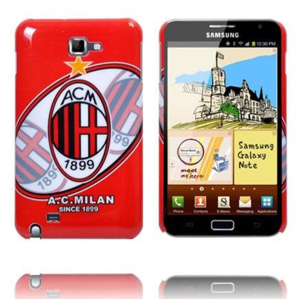 FanCase Samsung Galaxy Note A.C. Milan Röd