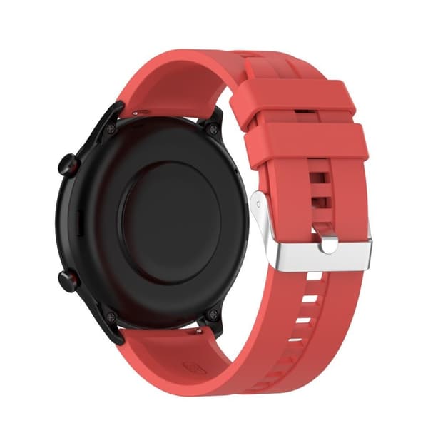 22mm silikoninen ranneke Amazfit-laitteille - Punainen Red