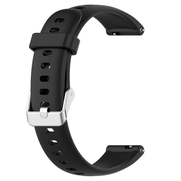 16mm Silicone watch strap for Huawei and Casio watch - Black Black