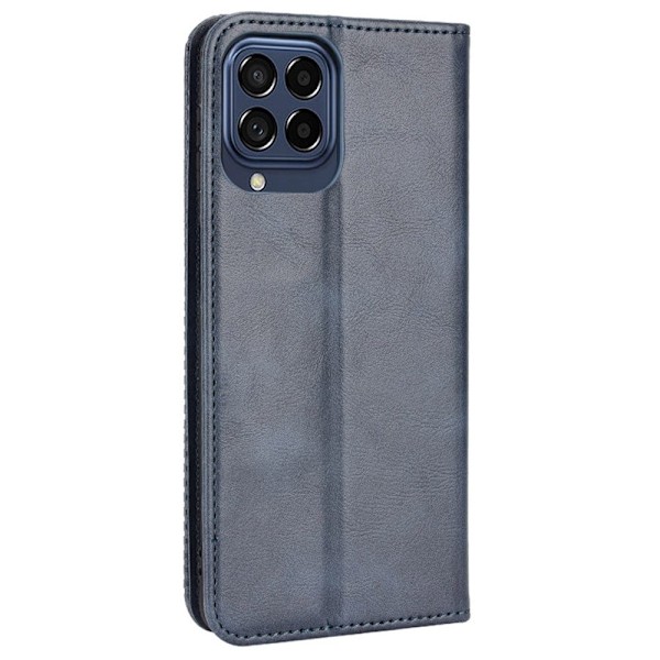 Bofink Vintage läder Samsung Galaxy M33 5G fodral - Blå Blå
