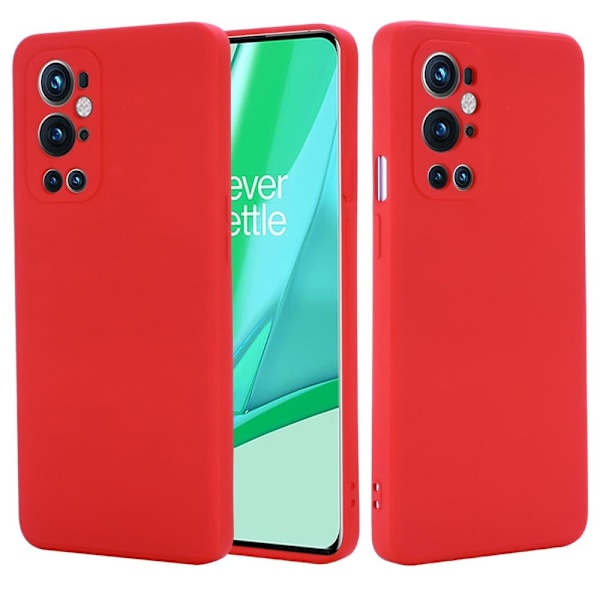 Matte Liquid OnePlus 9 Pro silikone cover - Rød Red