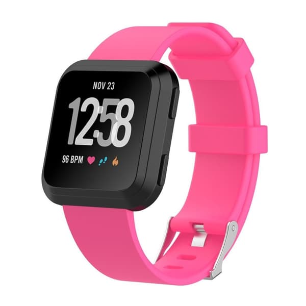 Trendikäs vaihtoranneke Fitbit Versa-kellolle - Pinkki Pink