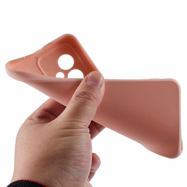 Mikrofiberfôret deksel i mykt gummi for Honor 100 - Rosa Pink