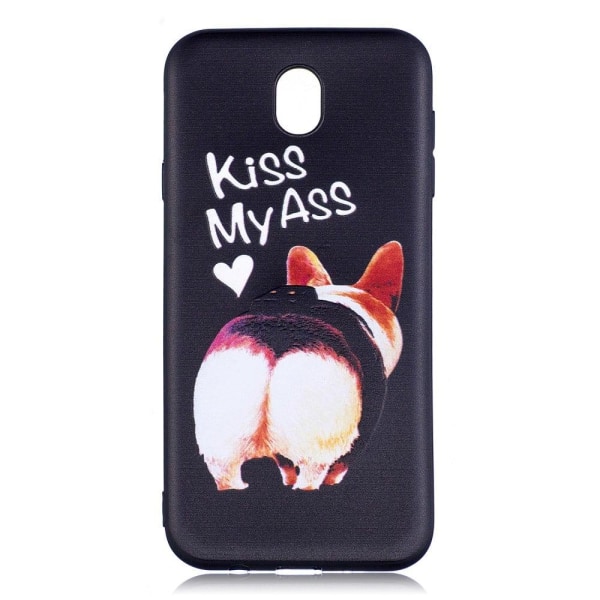 Samsung Galaxy J7 (2017) Lækkert blødt cover - Kiss My Ass Multicolor