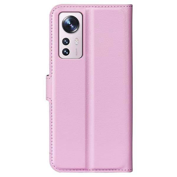 Klassisk Xiaomi 12 Lite flip etui - Pink Pink