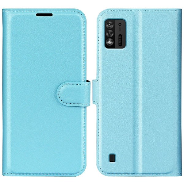 Klassisk ZTE Blade A52 Lite Flip Etui - Blå Blue