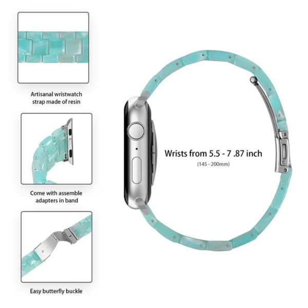 Apple Watch (45mm) hartsityylinen kellonhihna - Jadevihreä Green