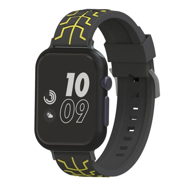 Apple Watch Series 4 40mm fish bone silikone Urrem - Sort / Gul Black