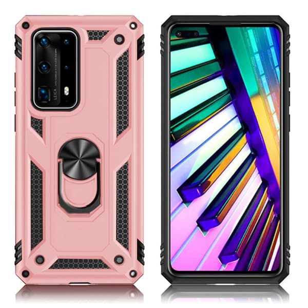 Bofink Combat Huawei P40 Pro Plus kuoret - Ruusukulta Pink